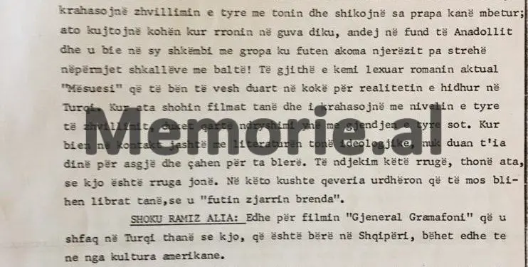 Diskutimi i Enverit në Byro: “Aktorja e re shqiptare, pa folur fare, me sytë e saj flet shumë dhe e lë në bisht të urës Brixhit Bardonë, kurse Prosi dhe Ndrenika…”