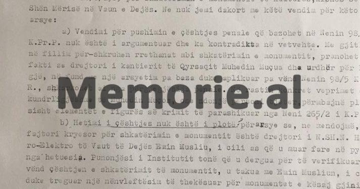 Si dhe kush e prishi kishën e Vaut të Dejës, denoncimi nga legjenda e Institutit të Monumenteve, Gani Strazimiri dhe vendimi i Prokurorisë, për…