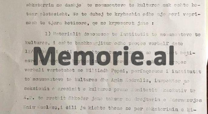 “Prishja e monumenteve të kulturës është bërë natën dhe me qëllim…’, Prokuroria: drejtori i kantierit s’e dinte se ajo mbrohej nga shteti…”/Denoncimi për kishën e Vaut të Dejës