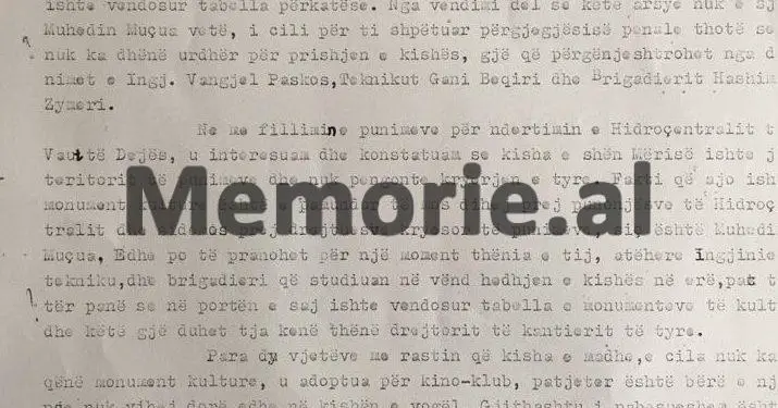 “Prishja e monumenteve të kulturës është bërë natën dhe me qëllim…’, Prokuroria: drejtori i kantierit s’e dinte se ajo mbrohej nga shteti…”/Denoncimi për kishën e Vaut të Dejës