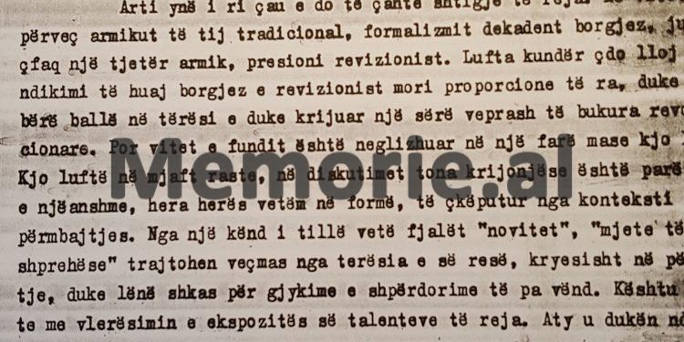 “Piktorët Maks Velo, Bakalli, Gjergo, Oseku dhe Shima, tablo me ndikime të huaja dhe…”/ Letra e Hamit Beqes për Ramizin: Në dosje kemi materiale që mund t’ja japim shokut Enver