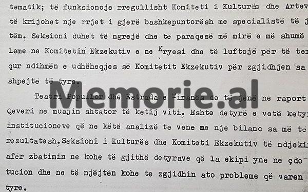 Kur Byroja Politike alarmohej për Teatrin/ Raporti: “Ja çfarë ndodh me regjizorët e aktorët si, Mani, Frashëri, Luca, Mima, Pitarka, Kristofori, Trebicka, etj.”