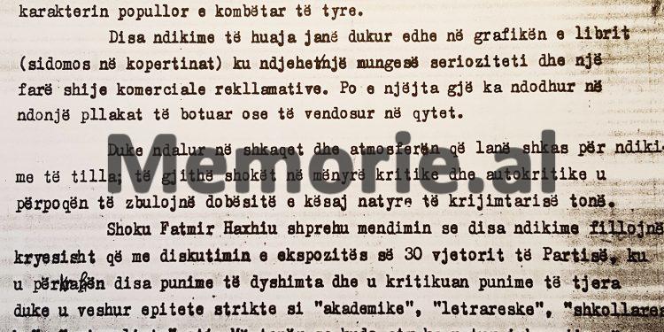 “Piktorët Maks Velo, Bakalli, Gjergo, Oseku dhe Shima, tablo me ndikime të huaja dhe…”/ Letra e Hamit Beqes për Ramizin: Në dosje kemi materiale që mund t’ja japim shokut Enver