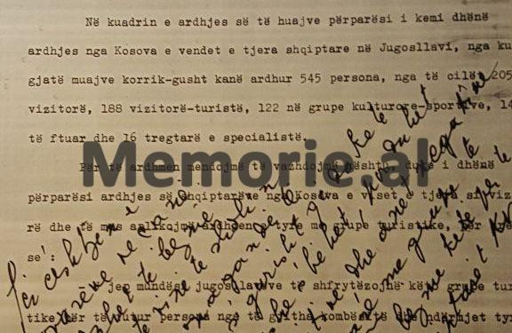 “Kosovarët të vijnë si turistë dhe të bëjnë propagandë të mirë, por sigurisht Sigurimi Shtetit do ketë telashe…” /Raporti sekret i ministrit, Fecor Shehu në 1980-ën