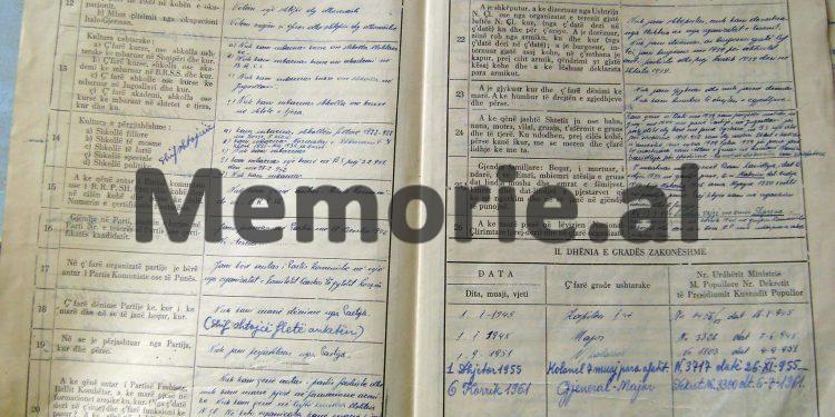 “Kam gjykuar dhe ekzekutuar kushëririn tim të dytë edhe dajën e gruas sime, e kam dënuar 10 vite si armik dhe…”/ Zbulohet autobiografia e “Gjeneralit xhelat”, të diktaturës