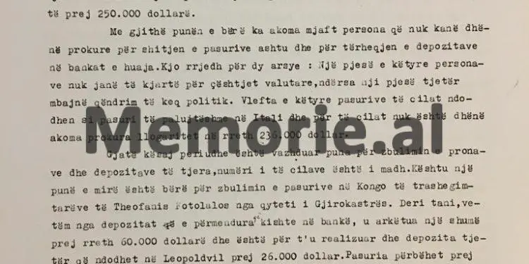 “Si u’a morëm pasuritë në miliona USD, që kishin jashtë 10 shqiptarët më të pasur, duke…”/ Raporti sekret i ’62-it me shënimin e Enverit