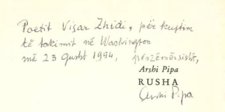 … KEMI QENË NË SHTËPINË E PROFESOR ARSHI PIPËS NË WASHINGTON…