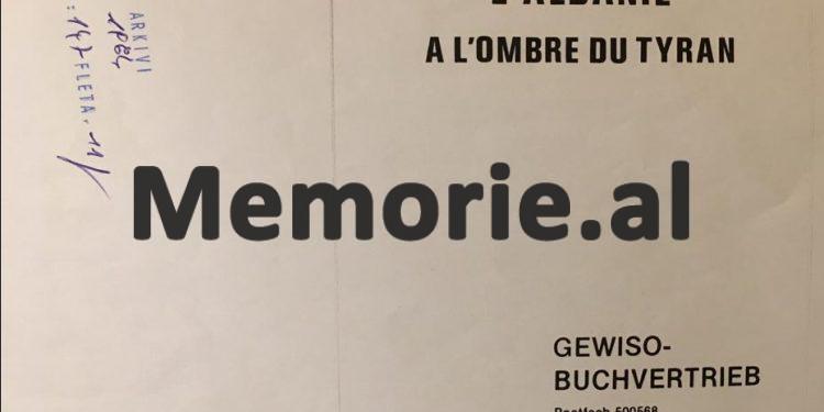 “Aspiratë maniake për madhështi, mosbesues, paranojak dhe…”,/ Zbulohet libri “Shqipëria nën hijen e një tirani”, për Enver Hoxhën që u dērgua në ‘84-ën në disa ambasada në Algjer