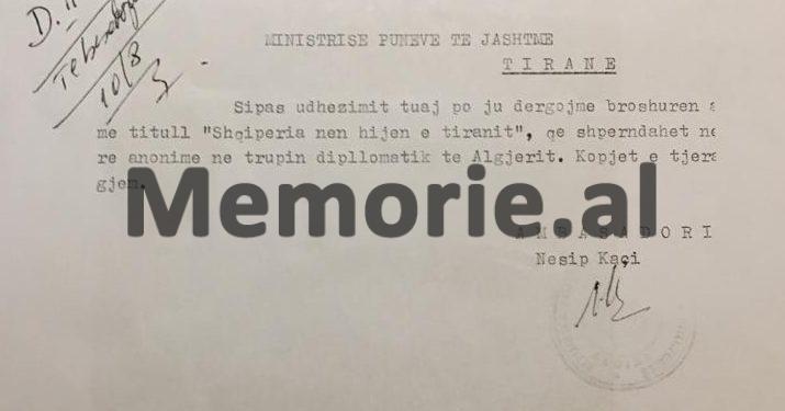 “Aspiratë maniake për madhështi, mosbesues, paranojak dhe…”,/ Zbulohet libri “Shqipëria nën hijen e një tirani”, për Enver Hoxhën që u dērgua në ‘84-ën në disa ambasada në Algjer