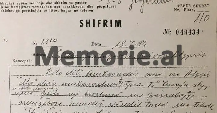 “Aspiratë maniake për madhështi, mosbesues, paranojak dhe…”,/ Zbulohet libri “Shqipëria nën hijen e një tirani”, për Enver Hoxhën që u dērgua në ‘84-ën në disa ambasada në Algjer