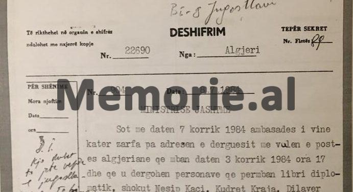 “Aspiratë maniake për madhështi, mosbesues, paranojak dhe…”,/ Zbulohet libri “Shqipëria nën hijen e një tirani”, për Enver Hoxhën që u dērgua në ‘84-ën në disa ambasada në Algjer