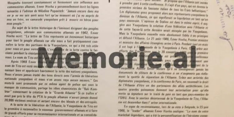 “Demagog, sharlatan dhe intrigant politik, pretendon se kryeministri Mehmet Shehu, ishte një agjent i Jugosllavisë…”/ Libri i ’84-ës në Algjer, për Enverin