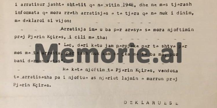 “Pjerin Kçira, ish-hetues i pushkatuem për shpërndarje traktesh kundra pushtetit, tha në gjyq: ‘armët në Kishë i ka fut Sigurimi…”/ Dëshmia e Padër Leon Kabashit