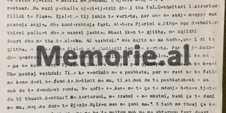 “Pjerin Kçira, ish-hetues i pushkatuem për shpërndarje traktesh kundra pushtetit, tha në gjyq: ‘armët në Kishë i ka fut Sigurimi…”/ Dëshmia e Padër Leon Kabashit