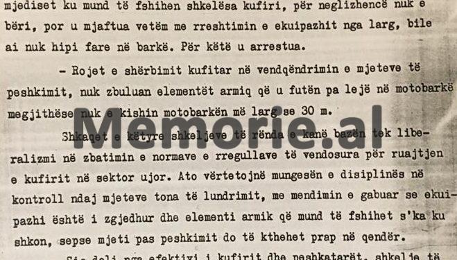 Raporti sekret i ministrit Hekuran Isai: “Ushtarët e portit i kemi ndërruar disa herë, se janë implikuar në kontrabandë floriri, orësh dhe…”/ Raporti “sekret” për Ramiz Alinë