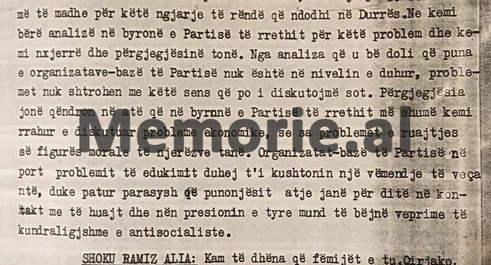 Rita Marko: “Ti nuk ke nxjerrë mësime nga arratisja e armikut Minella Andoni e bandës së tij që…”/ Debatet e acaruara në Byro për ngjarjen e “Dukati”-t në ’89-ën