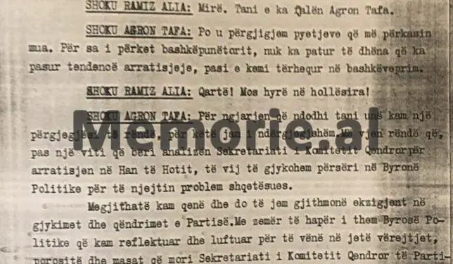 Debati i Ramizit në Byro me Drejtorin e Sigurimit: “Juve u erdhi në Rinas babai i Pal Mëlyshit, armik i betuar, pasi Hekuranin e …”/ Analiza e arratisjes së “Dukati”-t