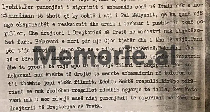 Debati i Ramizit në Byro me Drejtorin e Sigurimit: “Juve u erdhi në Rinas babai i Pal Mëlyshit, armik i betuar, pasi Hekuranin e …”/ Analiza e arratisjes së “Dukati”-t