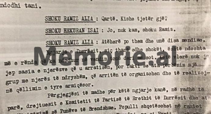 “Shoku Rita tha: të bëhet kujdes për jetën e Hekuranit, Qirjakos dhe Fotos që gjuajnë peshk në Bunë, se si zonë kufitare…”/ Diskutimi i Ramizi në Byro