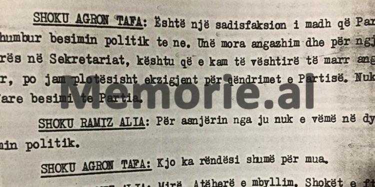 “Shoku Rita tha: të bëhet kujdes për jetën e Hekuranit, Qirjakos dhe Fotos që gjuajnë peshk në Bunë, se si zonë kufitare…”/ Diskutimi i Ramizi në Byro