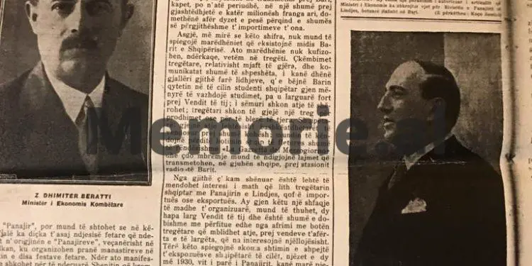 Koha e artë e Monarkisë së Zogut, kur fermerët dhe artizanët shqiptarë, konkurronin me sukses prodhimet e tyre në Panairin e Barit