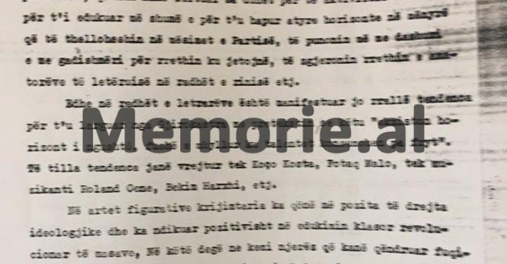 Letra për Ramiz Alinë: “Viktor Zhusti, Koço Kosta, Bashkim Ahmeti, Bekim Harxhi dhe Roland Çene  kanë…”/ Dosja sekrete e Komitetit Partisë Gjirokastrës
