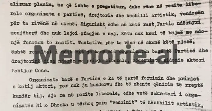 Letra për Ramiz Alinë: “Viktor Zhusti, Koço Kosta, Bashkim Ahmeti, Bekim Harxhi dhe Roland Çene  kanë…”/ Dosja sekrete e Komitetit Partisë Gjirokastrës