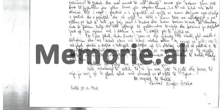 “Pasi prita dy vjet, po detyrohem të arratisem nga Shqipëria, por ta dini se unë…”/ Letra që Bilal Xhaferi la në vijën e kufirit me Greqinë më 30 gusht 1969
