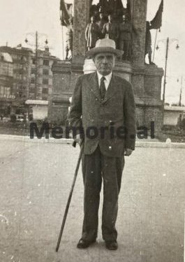 Mehdi bej Frashëri, ish-kryeministri i Shqipërisë. Foto e bërë në Romë në vitet ’30