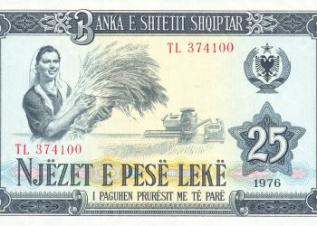 Albanian coins of the period 1945 – 1991