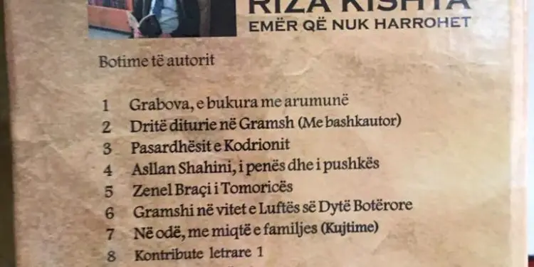 Mbi psikologjinë e ndërtimit të një monografie të vështirë, si ajo “Riza Kishta – emër që nuk harrohet”, e studjuesit dhe historianit, Meçan Hoxha