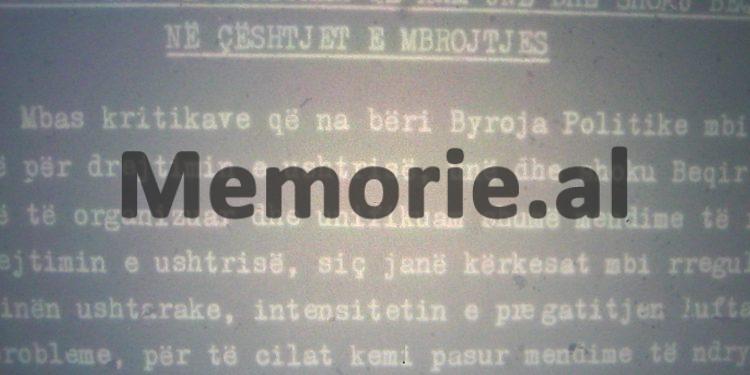 “Beqir Balluku ka punuar në fshehtësi dhe ai ka pikëpamje të tjera të rrezikshme, për të cilat unë e shoku Hito…”/ Letra e Petrit Dumes për Enverin