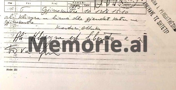 Prefekti Beso Gega: “Popull patriot i Gjinokastrës, dje u grabit Ali Këlcyra, lulja e nacionalizmit shqiptar, nga një çetë komuniste…”/ Zbulohet dokumenti rezervat i vitit 1943
