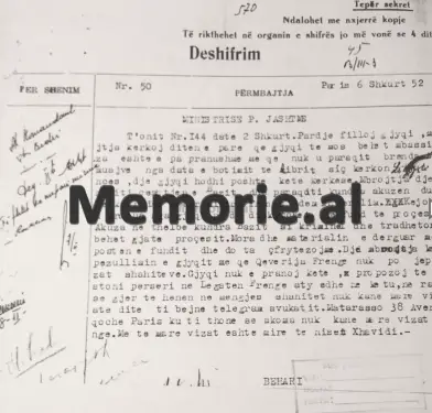Secret document: When Enver asked France to extradite Abaz Kupi and hired lawyer Zhuvenel, the two witnesses from Tirana.…
