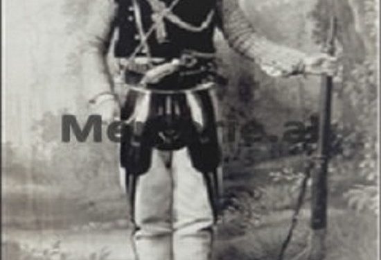 Unknown document / When the Kurbin patriot Gjin Pjetër Pervizi, by order of Dom Nikoll Kaçorri, on November 28, 1912, raised the flag in Milot of Kurbin