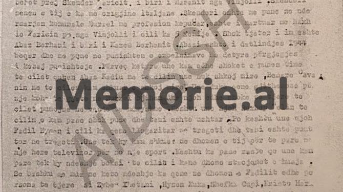 “Televizioni jugosllav dhe ai italian kanë programe argëtuese dhe muzikë të bukur, kurse ne….”/ Dosja që ‘fundosi’ teknikun e televizorëve të Burrelit në 1977-ën