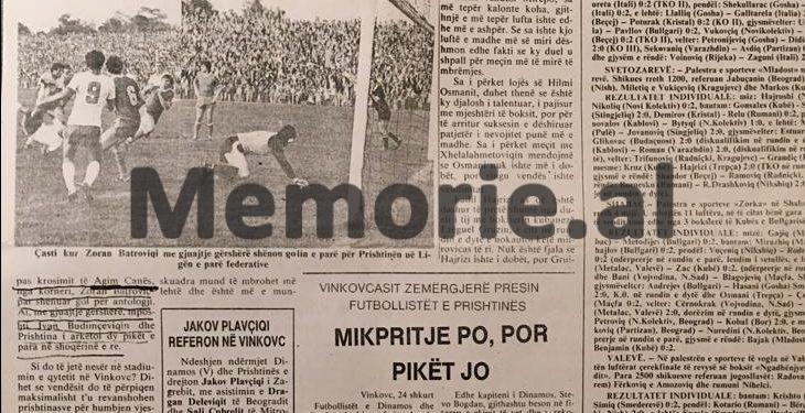 “Vokrri, Cana, Shala dhe Muriqi, u dalluan gjatë ndeshjes…”/ Shkrimet dhe fotot e panjohura të ‘Prishtinës’ në ligën e parë të Jugosllavisë, nga ‘Rilindja’ që s’ lejohej në Tiranë