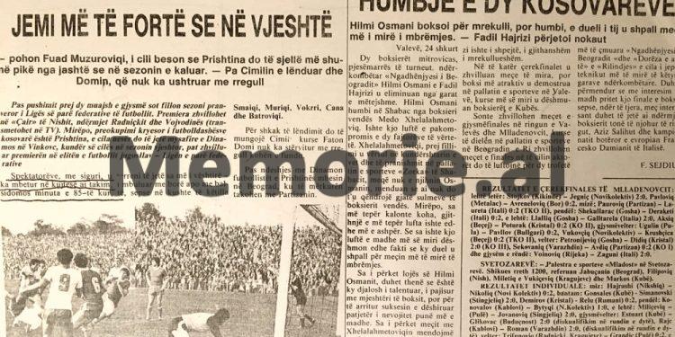 “Vokrri, Cana, Shala dhe Muriqi, u dalluan gjatë ndeshjes…”/ Shkrimet dhe fotot e panjohura të ‘Prishtinës’ në ligën e parë të Jugosllavisë, nga ‘Rilindja’ që s’ lejohej në Tiranë