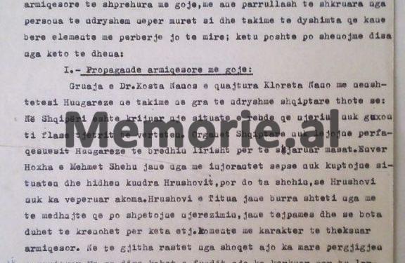 Letra për Enverin: “Vajza e atasheut polak është imorale, qëndron në bankë në pozicion provokuese dhe…”/ Raporti ‘Tepër sekret’ për shtetaset e huaja