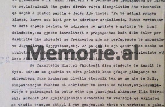 Letra për Enverin: “Vajza e atasheut polak është imorale, qëndron në bankë në pozicion provokuese dhe…”/ Raporti ‘Tepër sekret’ për shtetaset e huaja