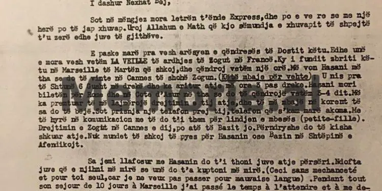 “Krerët e ‘Bllokut’ dhe ‘Agrarët”, kanë qëndrime të ndryshme ndaj ‘Komitetit të Apostol Tenefit’ në Jugosllavi…”/ Dokumentet e panjohura