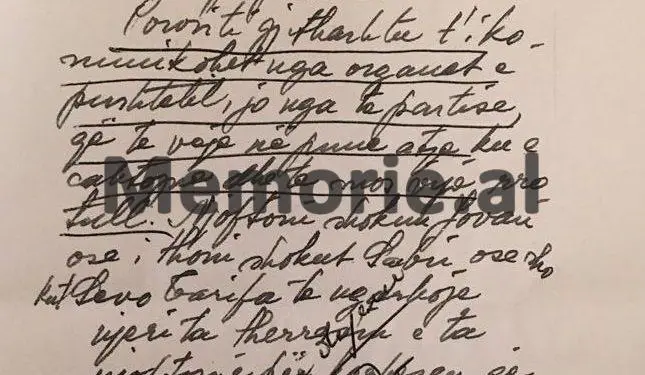 Letra e Trebeshinës: “Shoku Enver, s’ kam qenë asnjëherë kundër vijës Partisë, as revizionist, Shqipëria po lulëzon…”/ Enveri: “Le të vazhdohet të ndihmohet…”
