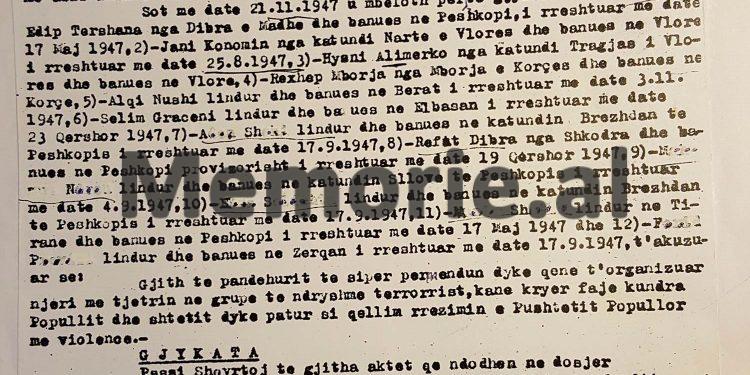 “Enver, jam kundra jush, jo vetëm se hoqët dorë nga Kosova dhe Dibra, por se Shqipëria është në robëri të Beligradit dhe…”/ Promemoria që çoi në pushkatim Edip Tërshanën