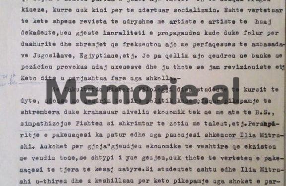 Letra për Enverin: “Vajza e atasheut polak është imorale, qëndron në bankë në pozicion provokuese dhe…”/ Raporti ‘Tepër sekret’ për shtetaset e huaja