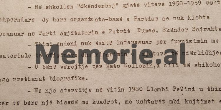 “Shefi i Shtabit, Veli Llaka është imoral e prepotent, kurse Kadriu, Feçori, Maliq Sadushi, Nazar Berberi, Ali Vukatana…”/ Raporti ‘sekret’ për Enver Hoxhën