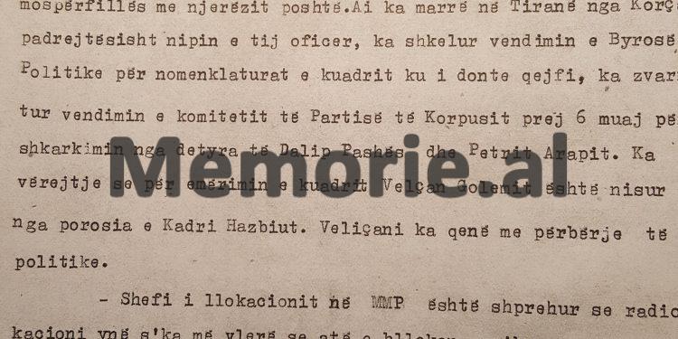 “Shefi i Shtabit, Veli Llaka është imoral e prepotent, kurse Kadriu, Feçori, Maliq Sadushi, Nazar Berberi, Ali Vukatana…”/ Raporti ‘sekret’ për Enver Hoxhën
