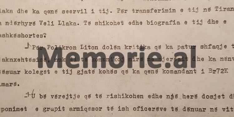 “Shefi i Shtabit, Veli Llaka është imoral e prepotent, kurse Kadriu, Feçori, Maliq Sadushi, Nazar Berberi, Ali Vukatana…”/ Raporti ‘sekret’ për Enver Hoxhën