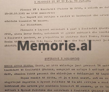Diskutimi i Mehmet Shehut: “Fatos Arapi në poezitë e tij thotë se ‘këtu te ne s’ka lumturi, s’ka ndjenjë njerzore’, por ai…”/ Pleniumi sekret të ’66-ës