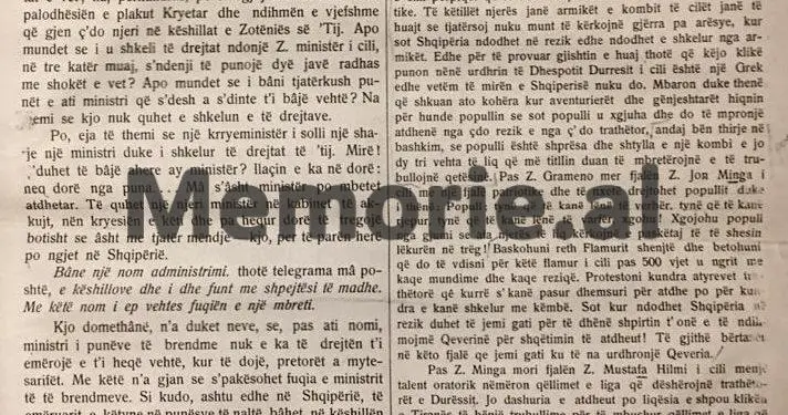 “Emnin e trimit Esat Pasha, e njeh Shqypnia dhe bota mbarë, kur bani luftra të rrepta në mbrojtje të Shkodrës…”/ Shkrimi i panjohur i ‘Përlindja e Shqypniës’ në 1913-ën
