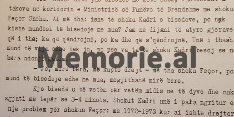 Raporti për Enverin: “Kunati i Feçor Shehut fliste në spitalin e Vienës me diplomatin grek, Papas, që kishte qenë në Tiranë…”/ Letra denoncuese e janarit ‘82